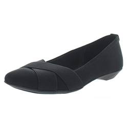 Anne Klein Damen Oalise Ballerinas, Schwarz/Schwarz, 38 EU von Anne Klein