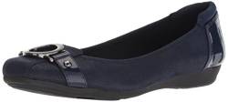 Anne Klein Damen Umeko Ballerinas, Marineblauer mehrfarbiger Stoff, 43 EU von Anne Klein