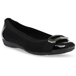 Anne Klein Damen Uplift Ballerinas, schwarz, 38.5 EU von Anne Klein