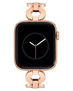 Anne Klein Modisches offenes Kettenarmband für Apple Watch, rose gold, 42/44/45/Ultra(49mm), WK/1025RGRG424445 von Anne Klein