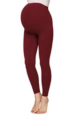 Annes styling Damen Umstandsleggings mit Überbauchunterstützung volle Länge 90 DEN, Tawn Port, L-XL von Annes styling