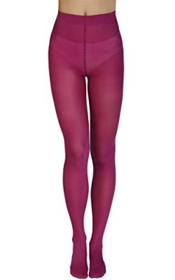 Annes styling Plain Damenstrumpfhose 40 Denier Matt Semi-opaque Microfiber Classic Strumpfhose Zarra, Grape XL von Annes styling