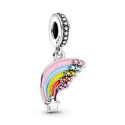 Annmors Animals Charms Bunter Regenbogen 925 Sterling Silver Animal Bead Pendant for Bracelet&Necklace,Birthday Mother's day Jewelry Gifts for Women Girls von Annmors
