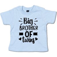 ANNY T-Shirt Big brother of twins Baby T-Shirt, mit Spruch / Sprüche / Print / Aufdruck von Anny