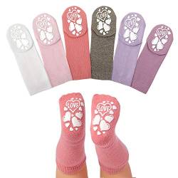 Anole Socken für Neugeborene & Säuglinge - 6 Paar - Kniehohe Stricksöckchen für Jungen (Mädchen, 0-3 Monate) von Anole