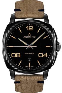 Anonimo epurato Herren Uhr analog Automatik mit Leder Armband AM400002292K19 von Anonimo