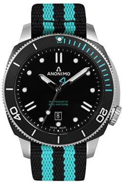 Anonimo nautilo Herren Uhr analog Automatik mit Kautschuk Armband AM100203001A11 von Anonimo