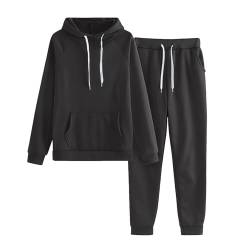 Ansenesna Jogginganzug Damen Set Mit Kapuze Trainingsanzug Zweit Damen Hausanzug Frauen Kuschelig Warm Winter Hosenanzug Im Joggingstyle Zweiteiler Jogginganzug 2 Teilig Sportanzug von Ansenesna