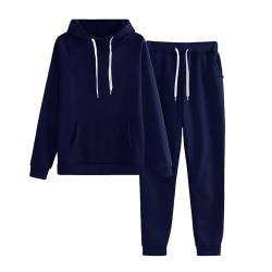 Ansenesna Jogginganzug Damen Set Mit Kapuze Trainingsanzug Zweit Damen Hausanzug Frauen Kuschelig Warm Winter Hosenanzug Im Joggingstyle Zweiteiler Jogginganzug 2 Teilig Sportanzug von Ansenesna