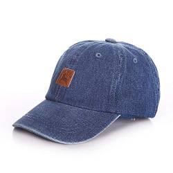 Anshili Junge Baseball Cap Mädchen Kappe Kinder Hut für Sommer (Dunkel Blau, 54 cm (7-12 Jahre alt)) von Anshili