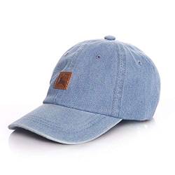 Anshili Junge Baseball Cap Mädchen Kappe Kinder Hut für Sommer (Hell Blau, 54 cm (7-12 Jahre alt)) von Anshili