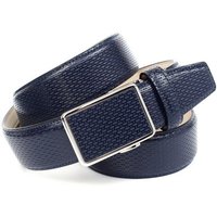 Anthoni Crown Ledergürtel für blaue Schuhe mit perforiertem Leder von Anthoni Crown
