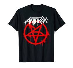 Anthrax – Red Pentagram Logo T-Shirt von Anthrax Official