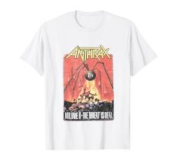 Anthrax – Threat Is Real White T-Shirt von Anthrax Official