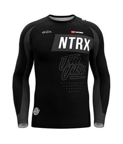 Anthrax Rashguard BJJ Warrior - Rangierte Farbvorlage für Brazilian Jiu Jitsu - Funktionsshirt Herren Langarm Haltbarkeit - Dry-Fit Funktion von Anthrax