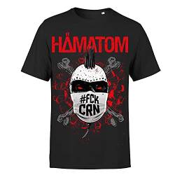 Hämatom - #FCKCRN - T-Shirt Herren schwarz, Größe: S von Anti Alles