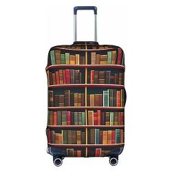 Anticsao Bibliotheks-Bücherregal, personalisierbar, Unisex, Gepäck, elastisch, Reisekoffer, Kofferhülle (45,7 - 53,3 cm), weiß, L von Anticsao