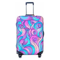 Anticsao Doodle Fly Curl Hair Elastic Travel Luggage Cover Travel Suitcase Protective Cover for Trunk Case Apply to 48.3 cm-81.3 cm Suitcase Cover Small, Schwarz , L von Anticsao