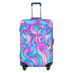 Anticsao Doodle Fly Curl Hair Elastic Travel Luggage Cover Travel Suitcase Protective Cover for Trunk Case Apply to 48.3 cm-81.3 cm Suitcase Cover Small, Schwarz , S von Anticsao