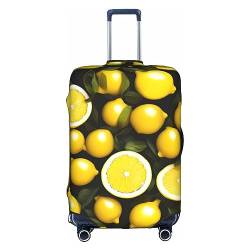 Anticsao Gelbe Zitrone, personalisierbar, Unisex, elastisch, Reisekoffer, Kofferhülle (45,7 - 53,3 cm), weiß, L von Anticsao