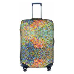 Anticsao Gepäckabdeckung mit farbigem Malerei-Druck, elastisch, Reisegepäckschutz, Spandex, passend für 45,7 - 71,1 cm Gepäck, weiß, M von Anticsao