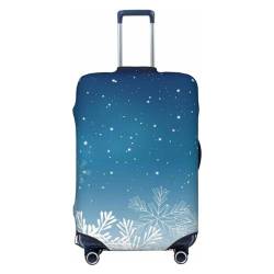 Anticsao Gepäckabdeckung mit weihnachtlichen Wintertieren, waschbare Kofferbezüge, modische Gepäckabdeckung, kratzfeste Koffer-Schutzhülle, Weihnachtsschneeflocken, Größe XL, 1 von Anticsao