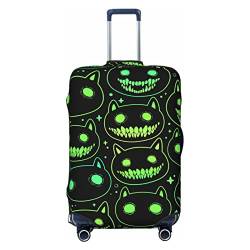 Anticsao Head Cartoon Ghost Animal Elastic Travel Luggage Cover Travel Suitcase Protective Cover for Trunk Case Apply to 48.3 cm-81.3 cm Suitcase Cover Large, Schwarz , S von Anticsao