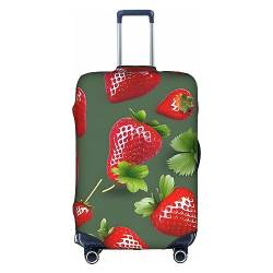 Anticsao Lovely Strawberry Reisekoffer, Unisex, elastisch, 45,7 - 53,3 cm, weiß, S von Anticsao