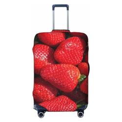 Anticsao Sommer-Tier-Gepäckabdeckung, waschbare Kofferbezüge, modische Gepäckbezüge, kratzfester Koffer-Schutz, Erdbeerrot, Größe M, 1 von Anticsao