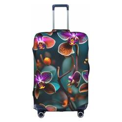 Gepäckabdeckung, Kofferabdeckung, elastischer Reisegepäckschutz, Spandex, passend für 45,7 - 71,1 cm, Blaugrün und Orange, weiß, S von Anticsao