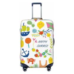 Sommer-Tier-Gepäckabdeckung, waschbare Kofferbezüge, modische Gepäckbezüge, kratzfester Kofferschutz, Sommertier, klein, 1 von Anticsao