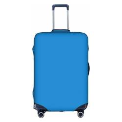 Trolley-Koffer-Schutzhülle, einfarbig, kratzfest, 45,7 - 81,3 cm, geeignet für Reisen, Geschäftsreisen, Blau, weiß, M von Anticsao