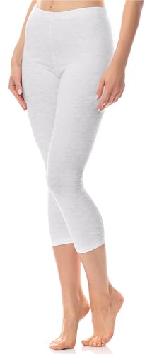 Antié Damen Leggings 3/4 aus Baumwolle AN60-101 (Melange, XXL) von Antie