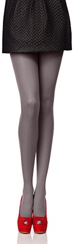 Antie Damen Mikrofaser Strumpfhose bunt blickdicht AN-122 60 DEN (Grau, XL (44-48)) von Antie