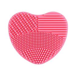 Make-up Pinsel, 7Colors Make-up Pinsel Reiniger Silikon Herz Handschuh Reinigung Cosmetic Board Waschen Scrubber(Rosa) von Antilog