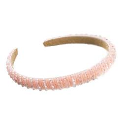 Antique Anyan Handgestricktes Haarband mit Perlen für Damen und Mädchen (feines Hellrosa) von Antique Anyan