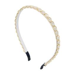 Handgewebte Strass Haarband Perlen Kristall Haarreifen (weiß) von Antique Anyan