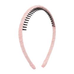 Trendy Stoff Zähne Haarband Mode rutschfest einfaches Haar Hoop für Frauen Mädchen (rosa) von Antique Anyan