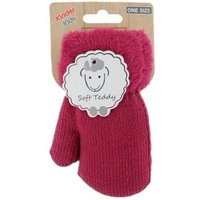 Antonio Strickhandschuhe Fäustlinge für Kinder, Winter Teddy Handschuhe (Paar, 2 Einzelne Handschuhe) warm und weich gefüttert von Antonio