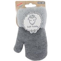 Antonio Strickhandschuhe Fäustlinge für Kinder, Winter Teddy Handschuhe (Paar, 2 Einzelne Handschuhe) warm und weich gefüttert von Antonio