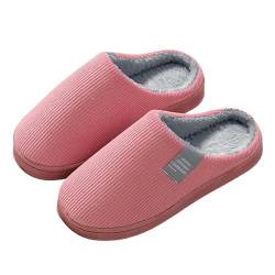 Anttyscar Hausschuhe Damen Winter Plüsch Pantoffeln Herren Warm Filzpantoffeln Frauen Bequeme Slippers Unisex von Anttyscar