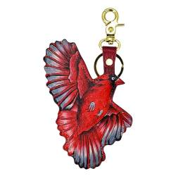 Anuschka Handbemalter Ledercharme Taschenanhänger - Cardinal Family von Anuschka