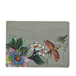 Anuschka Handbemaltes Kartenetui aus echtem Leder - Floral Passion von Anuschka
