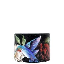 Anuschka Lederarmband für Frauen, Handbemalt, Größenverstellbar - Hummingbird Heaven von Anuschka