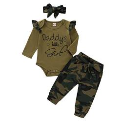 Anywow Baby Mädchen T-Shirt Tops Camo Hosen Kleidung Set,A#2,12-18M(Tag 100) von Anywow