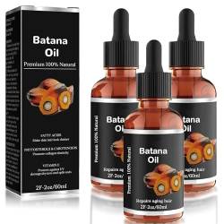 Batana Oil Organic for Growth Hair, Bio Batana Öl für Haarwachstum, fördert das Wohlbefinden der Haare bei Männern und Frauen, verbessert die Ausstrahlung von Haar und Haut (3pcs) von Aoblok