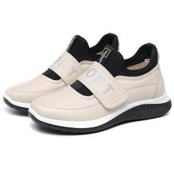 Aocase Gesundheitsschuhe Damen Verbandsschuhe Damen Luftkissen Schlupfschuhe Orthopädische Schuhe Damen Senioren Schuhe mit Klettverschluss,Weiß,39/245mm von Aocase