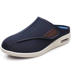 Diabetiker Schuhe Herren Orthopädische Schuhe Damen Luftkissen-Wanderschuhe Schuhe Hinten Offen Orthopädische Diabetiker-Wanderschuhe Mesh Atmungsaktiv Sandals,Blau,46 EU von Aocase