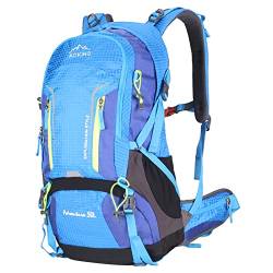 Aoking,Rucksack zum Wandern/Klettern,50L,YJN67363,Standardelemente:abnehmbares Airflow-Mesh-Board,wasserdicht,SOS-Pfeife,Regenschutz von Aoking