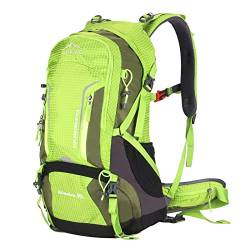 Aoking,Rucksack zum Wandern/Klettern,50L,YJN67363,Standardelemente:abnehmbares Airflow-Mesh-Board,wasserdicht,SOS-Pfeife,Regenschutz von Aoking